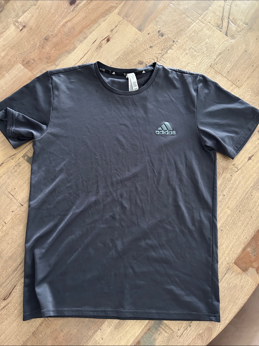 adidas Black Short Sleeve Logo Tee